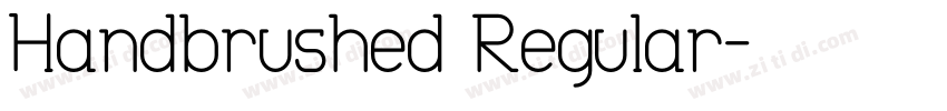 Handbrushed Regular字体转换